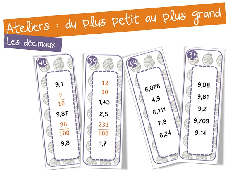 Nombres décimaux le plus petit et le plus grand